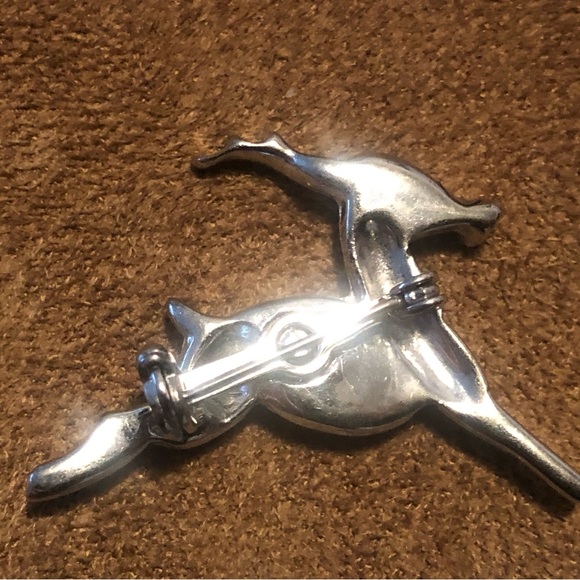 Vintage Crystal Reindeer Brooch - Picture 3 of 3